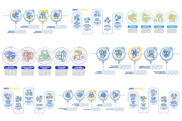 Explore Creative Transparency Infographic Sets