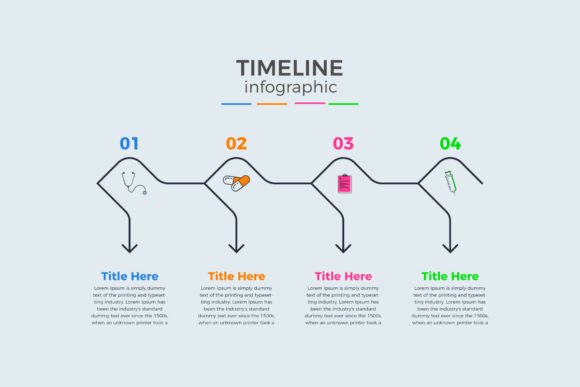 Explore Four Options Modern Medical Infographic