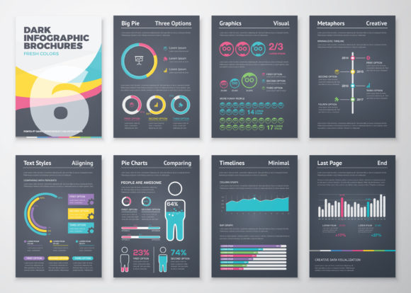 Exploring the Dark Business Infographic Vector Set 6: A Comprehensive Guide