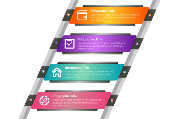 Four Steps Diagonal Infographic: A Versatile Tool
