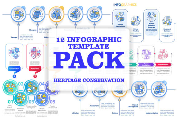 Heritage Conservation Infographic Set: A Comprehensive Guide to Effective Visual Communication