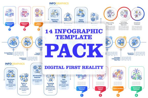 Maximizing Visual Impact with the Digital First Infographic Template Set