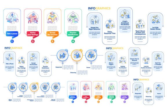 Understanding the Emotional Regulation Infographic Set