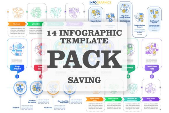Unlocking Financial Clarity with the Saving Infographic Template Set