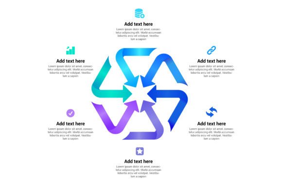 Unlocking Potential with Arrow 6 Step Infographic